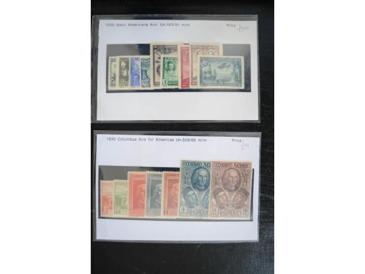 1920/53, reichhaltige Lagerpartie Luftpostausgaben mit auch einigen Abarten, dabei u.a. auch mehrfach Mi. 985-87