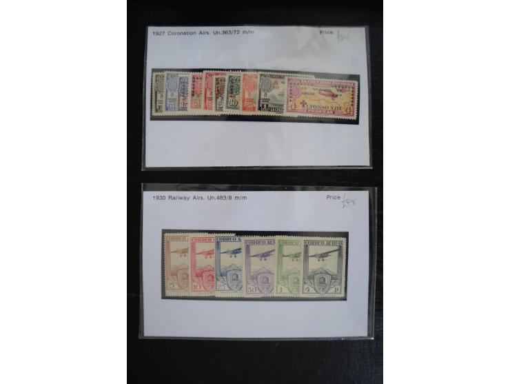 1920/53, reichhaltige Lagerpartie Luftpostausgaben mit auch einigen Abarten, dabei u.a. auch mehrfach Mi. 985-87