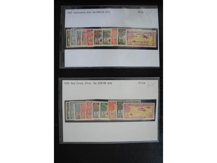 1920/53, reichhaltige Lagerpartie Luftpostausgaben mit auch einigen Abarten, dabei u.a. auch mehrfach Mi. 985-87