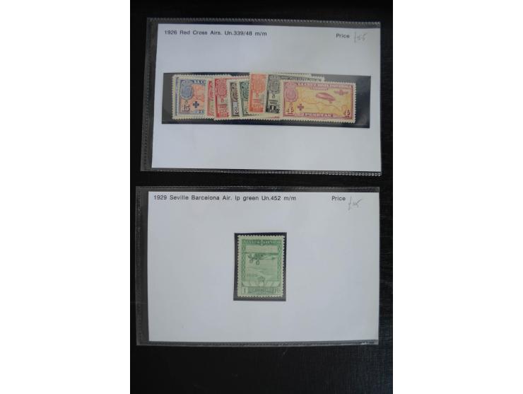 1920/53, reichhaltige Lagerpartie Luftpostausgaben mit auch einigen Abarten, dabei u.a. auch mehrfach Mi. 985-87