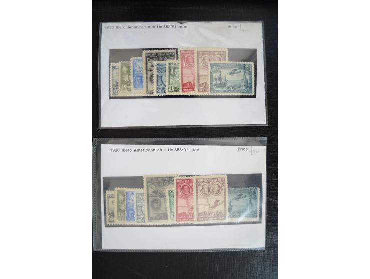 1920/53, reichhaltige Lagerpartie Luftpostausgaben mit auch einigen Abarten, dabei u.a. auch mehrfach Mi. 985-87