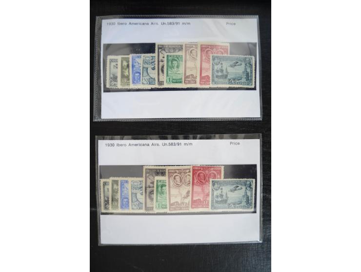 1920/53, reichhaltige Lagerpartie Luftpostausgaben mit auch einigen Abarten, dabei u.a. auch mehrfach Mi. 985-87