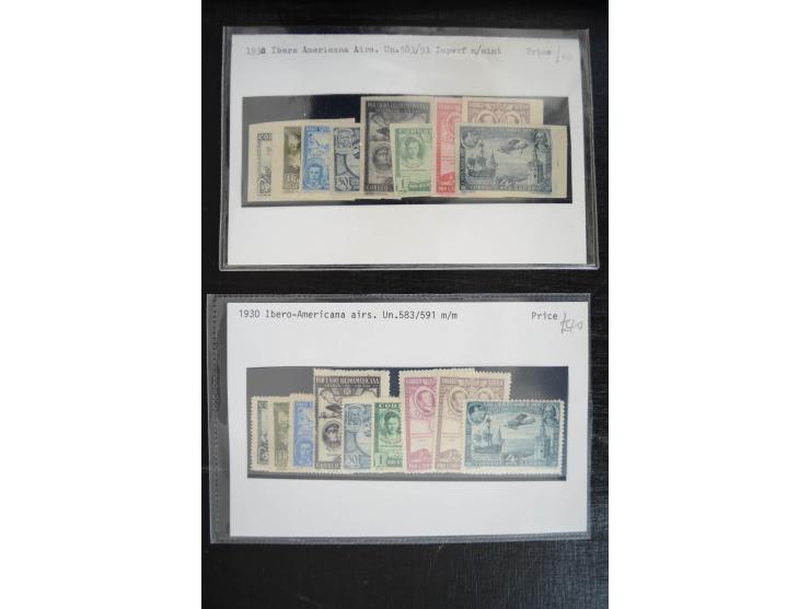 1920/53, reichhaltige Lagerpartie Luftpostausgaben mit auch einigen Abarten, dabei u.a. auch mehrfach Mi. 985-87