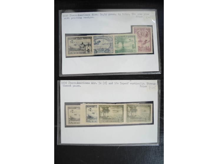 1920/53, reichhaltige Lagerpartie Luftpostausgaben mit auch einigen Abarten, dabei u.a. auch mehrfach Mi. 985-87