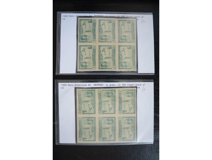 1920/53, reichhaltige Lagerpartie Luftpostausgaben mit auch einigen Abarten, dabei u.a. auch mehrfach Mi. 985-87
