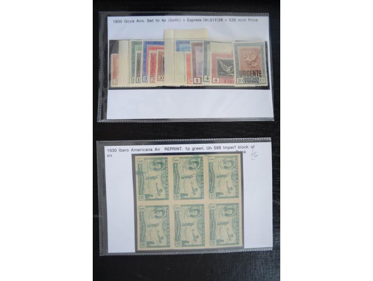 1920/53, reichhaltige Lagerpartie Luftpostausgaben mit auch einigen Abarten, dabei u.a. auch mehrfach Mi. 985-87