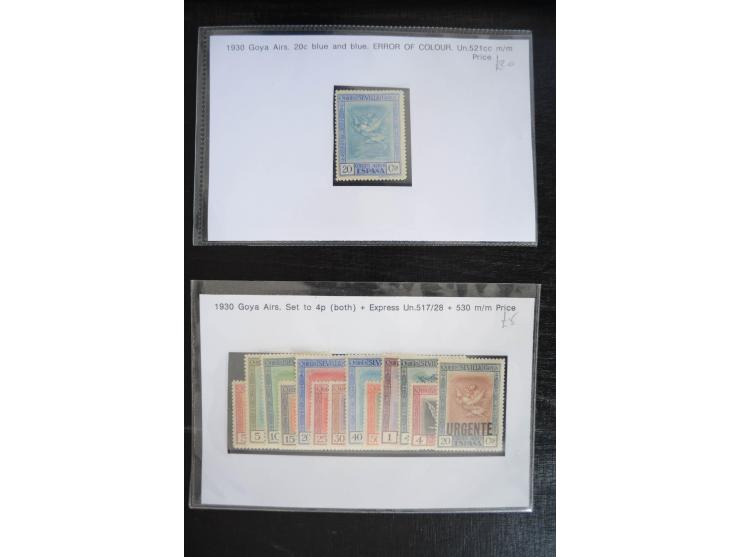 1920/53, reichhaltige Lagerpartie Luftpostausgaben mit auch einigen Abarten, dabei u.a. auch mehrfach Mi. 985-87