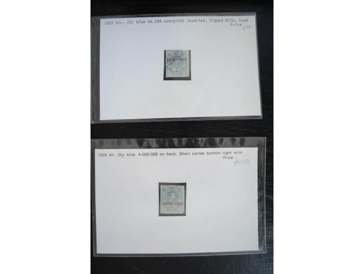 1920/53, reichhaltige Lagerpartie Luftpostausgaben mit auch einigen Abarten, dabei u.a. auch mehrfach Mi. 985-87
