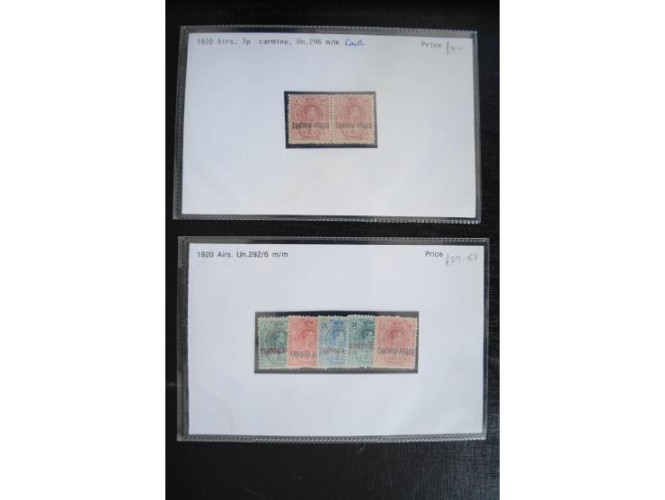 1920/53, reichhaltige Lagerpartie Luftpostausgaben mit auch einigen Abarten, dabei u.a. auch mehrfach Mi. 985-87