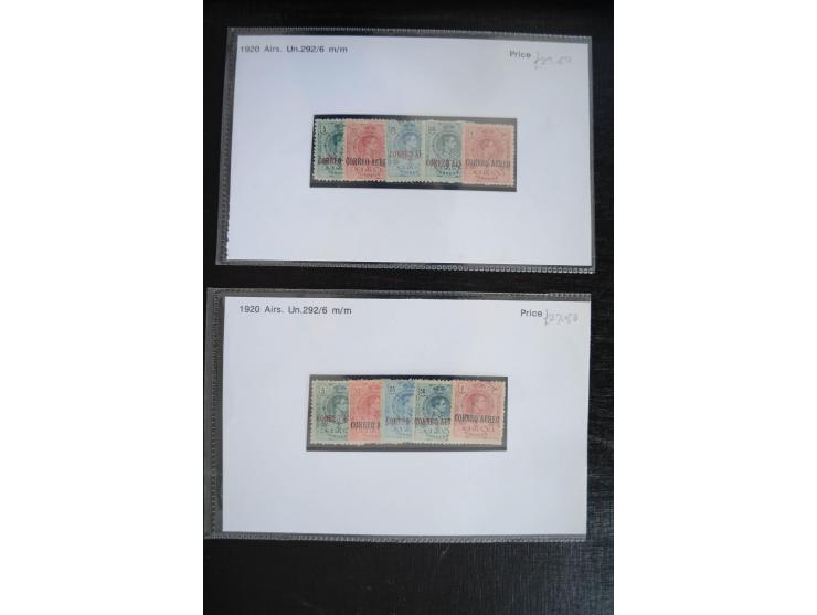 1920/53, reichhaltige Lagerpartie Luftpostausgaben mit auch einigen Abarten, dabei u.a. auch mehrfach Mi. 985-87
