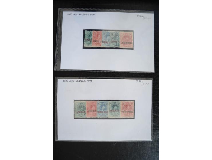 1920/53, reichhaltige Lagerpartie Luftpostausgaben mit auch einigen Abarten, dabei u.a. auch mehrfach Mi. 985-87
