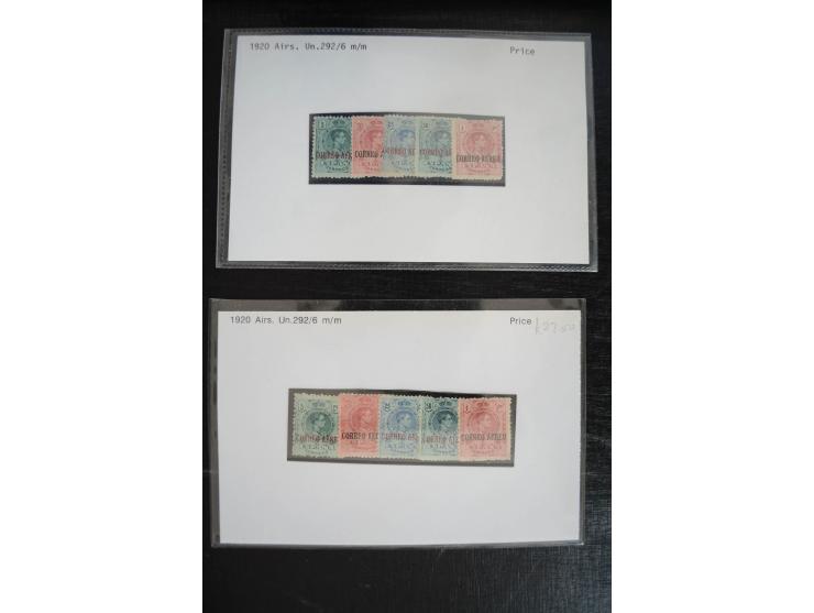 1920/53, reichhaltige Lagerpartie Luftpostausgaben mit auch einigen Abarten, dabei u.a. auch mehrfach Mi. 985-87