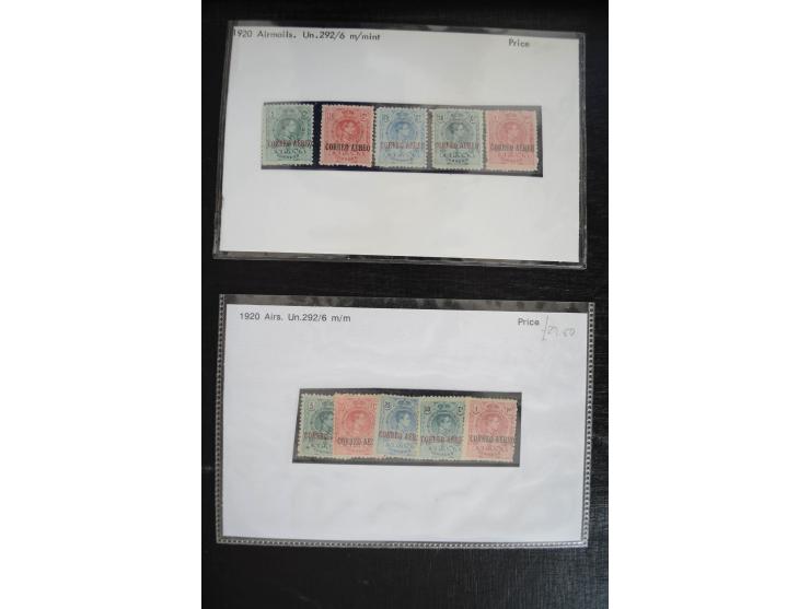 1920/53, reichhaltige Lagerpartie Luftpostausgaben mit auch einigen Abarten, dabei u.a. auch mehrfach Mi. 985-87