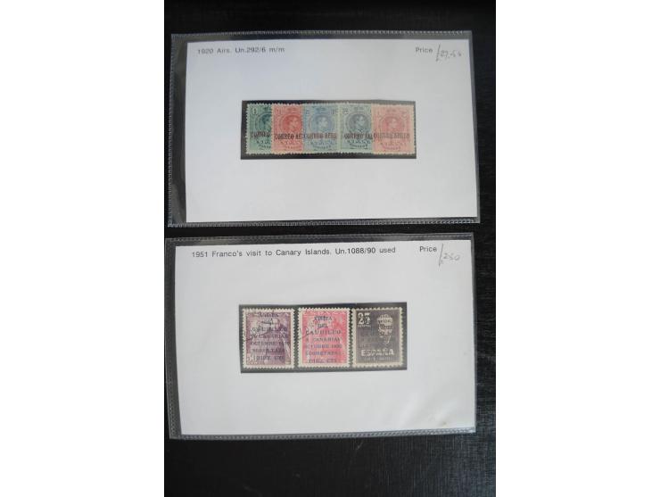 1920/53, reichhaltige Lagerpartie Luftpostausgaben mit auch einigen Abarten, dabei u.a. auch mehrfach Mi. 985-87