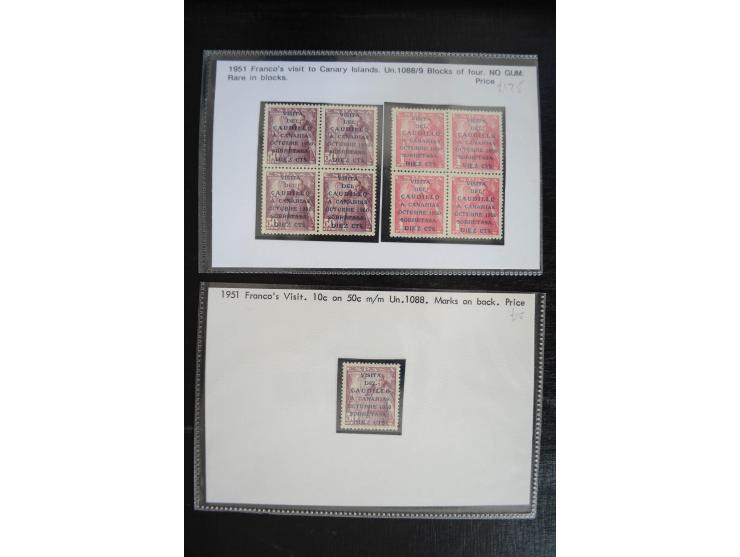 1920/53, reichhaltige Lagerpartie Luftpostausgaben mit auch einigen Abarten, dabei u.a. auch mehrfach Mi. 985-87