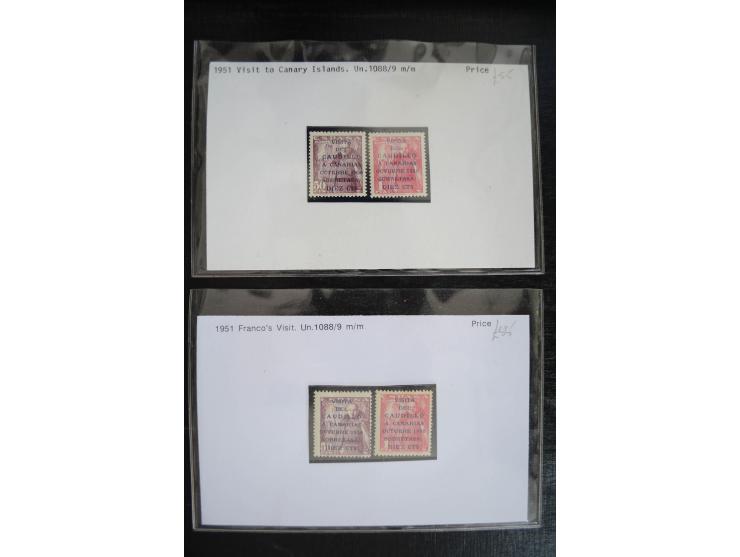 1920/53, reichhaltige Lagerpartie Luftpostausgaben mit auch einigen Abarten, dabei u.a. auch mehrfach Mi. 985-87