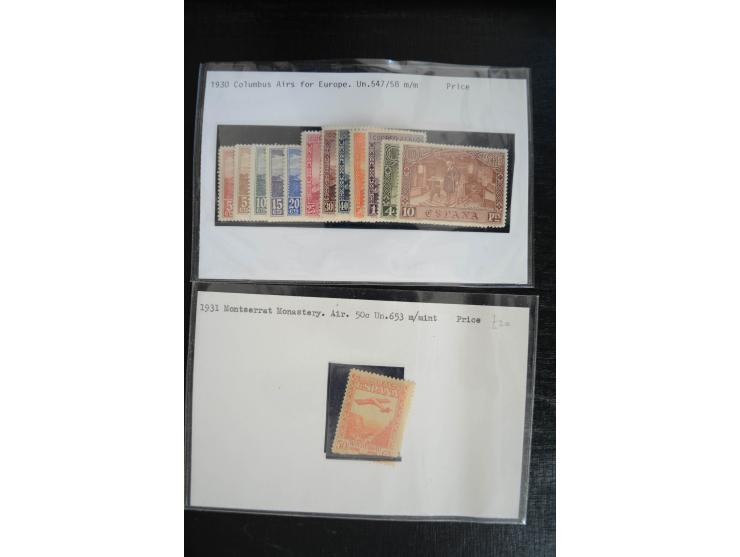 1920/53, reichhaltige Lagerpartie Luftpostausgaben mit auch einigen Abarten, dabei u.a. auch mehrfach Mi. 985-87