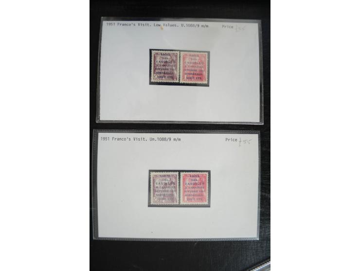1920/53, reichhaltige Lagerpartie Luftpostausgaben mit auch einigen Abarten, dabei u.a. auch mehrfach Mi. 985-87