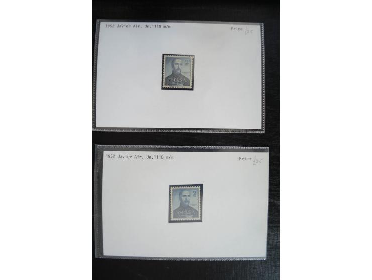 1920/53, reichhaltige Lagerpartie Luftpostausgaben mit auch einigen Abarten, dabei u.a. auch mehrfach Mi. 985-87
