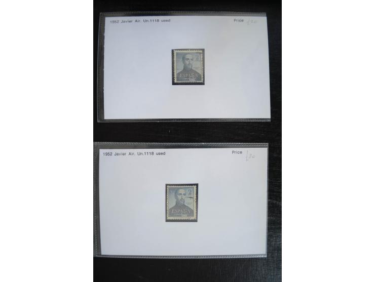 1920/53, reichhaltige Lagerpartie Luftpostausgaben mit auch einigen Abarten, dabei u.a. auch mehrfach Mi. 985-87