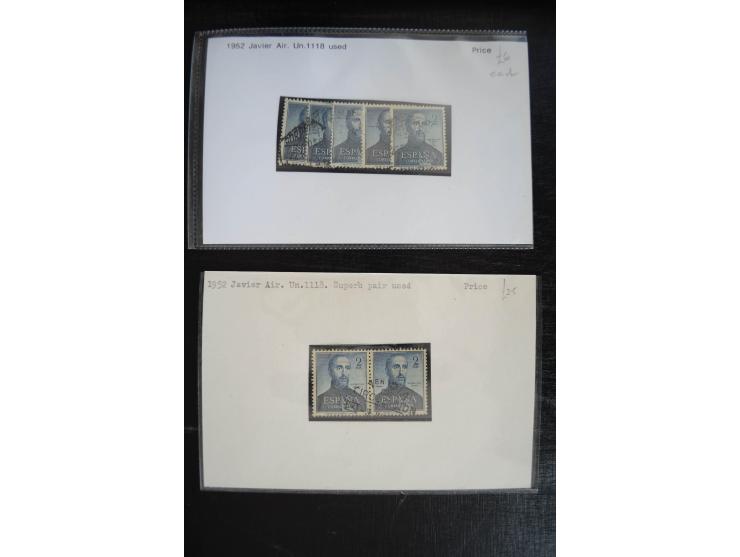1920/53, reichhaltige Lagerpartie Luftpostausgaben mit auch einigen Abarten, dabei u.a. auch mehrfach Mi. 985-87