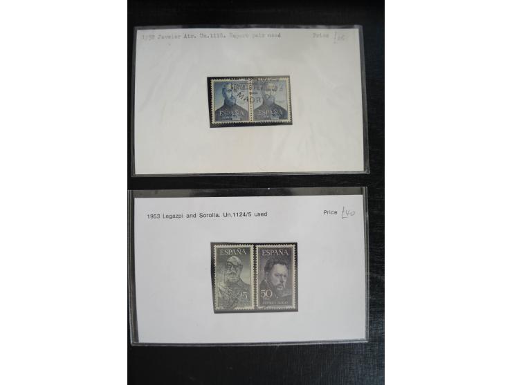1920/53, reichhaltige Lagerpartie Luftpostausgaben mit auch einigen Abarten, dabei u.a. auch mehrfach Mi. 985-87