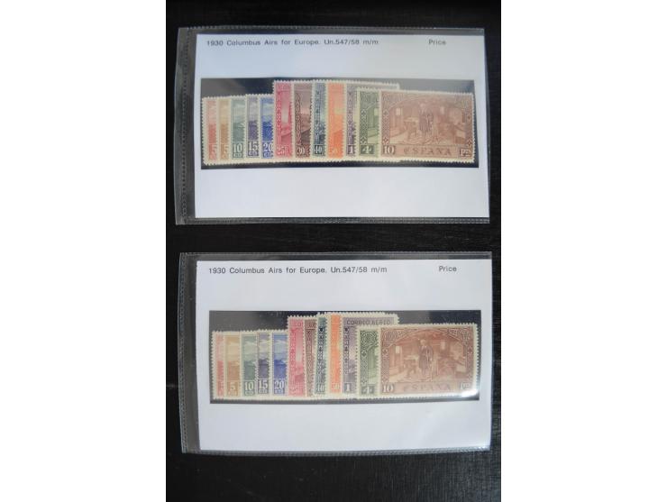 1920/53, reichhaltige Lagerpartie Luftpostausgaben mit auch einigen Abarten, dabei u.a. auch mehrfach Mi. 985-87