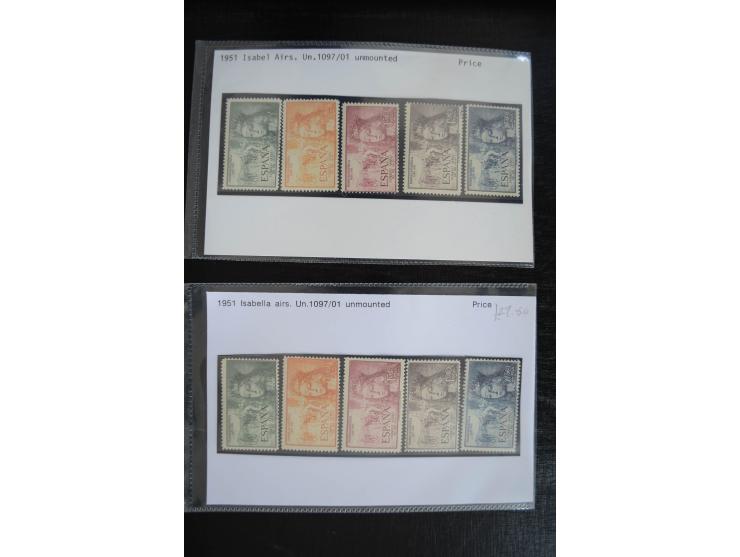 1920/53, reichhaltige Lagerpartie Luftpostausgaben mit auch einigen Abarten, dabei u.a. auch mehrfach Mi. 985-87
