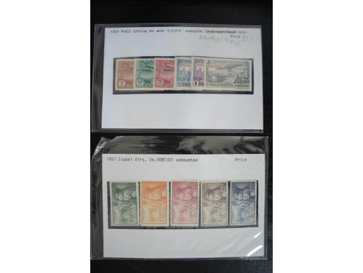 1920/53, reichhaltige Lagerpartie Luftpostausgaben mit auch einigen Abarten, dabei u.a. auch mehrfach Mi. 985-87