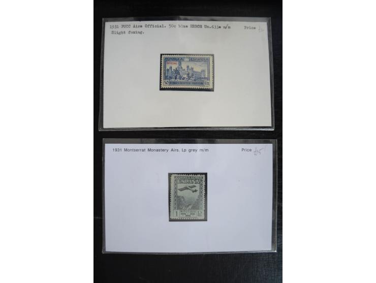 1920/53, reichhaltige Lagerpartie Luftpostausgaben mit auch einigen Abarten, dabei u.a. auch mehrfach Mi. 985-87