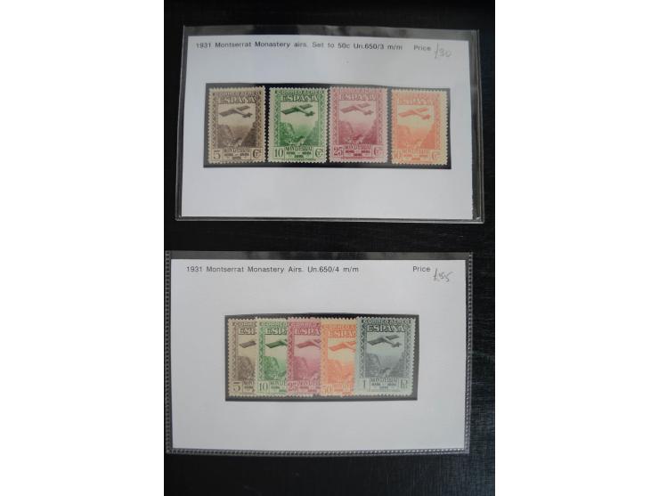 1920/53, reichhaltige Lagerpartie Luftpostausgaben mit auch einigen Abarten, dabei u.a. auch mehrfach Mi. 985-87