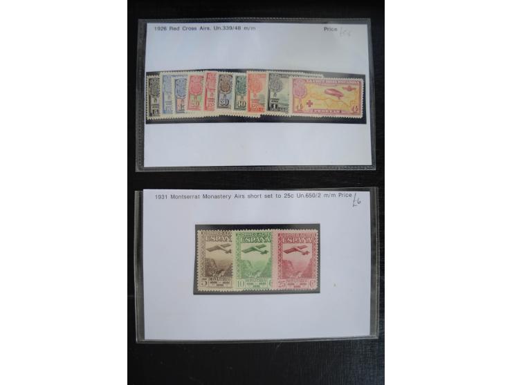 1920/53, reichhaltige Lagerpartie Luftpostausgaben mit auch einigen Abarten, dabei u.a. auch mehrfach Mi. 985-87
