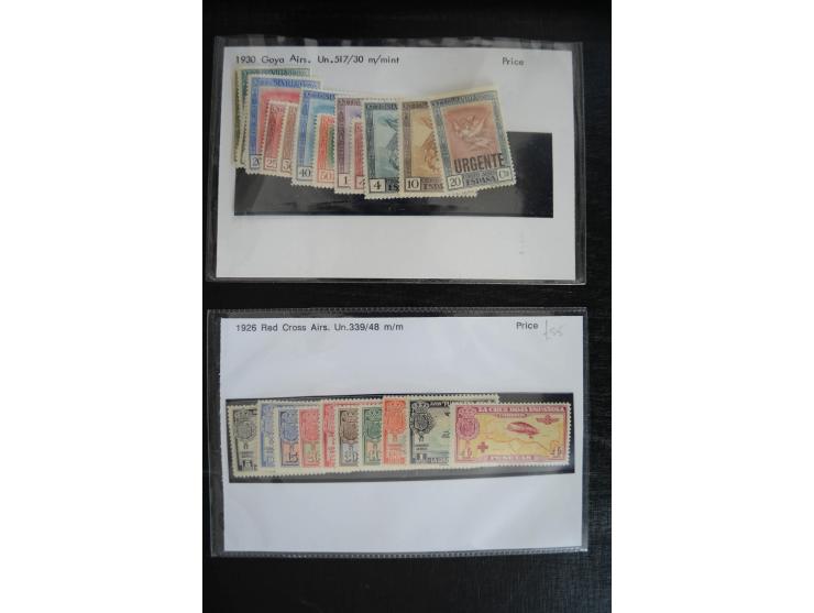 1920/53, reichhaltige Lagerpartie Luftpostausgaben mit auch einigen Abarten, dabei u.a. auch mehrfach Mi. 985-87