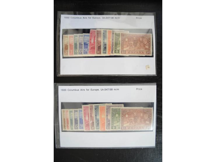 1920/53, reichhaltige Lagerpartie Luftpostausgaben mit auch einigen Abarten, dabei u.a. auch mehrfach Mi. 985-87