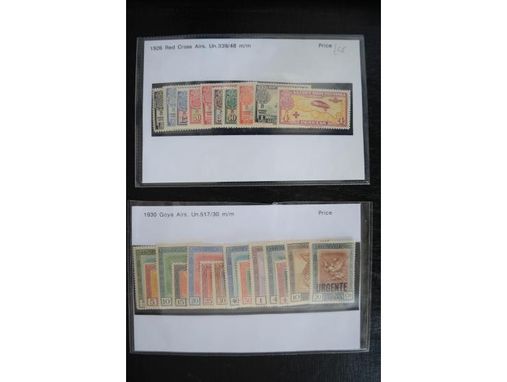 1920/53, reichhaltige Lagerpartie Luftpostausgaben mit auch einigen Abarten, dabei u.a. auch mehrfach Mi. 985-87