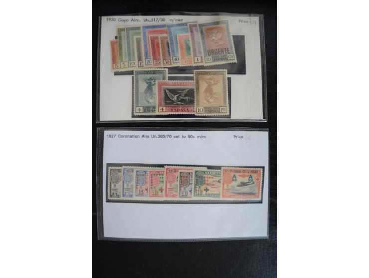 1920/53, reichhaltige Lagerpartie Luftpostausgaben mit auch einigen Abarten, dabei u.a. auch mehrfach Mi. 985-87