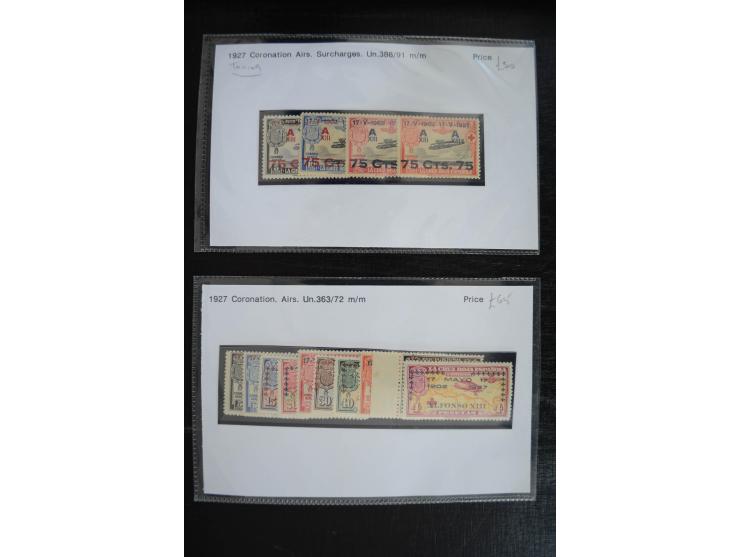 1920/53, reichhaltige Lagerpartie Luftpostausgaben mit auch einigen Abarten, dabei u.a. auch mehrfach Mi. 985-87