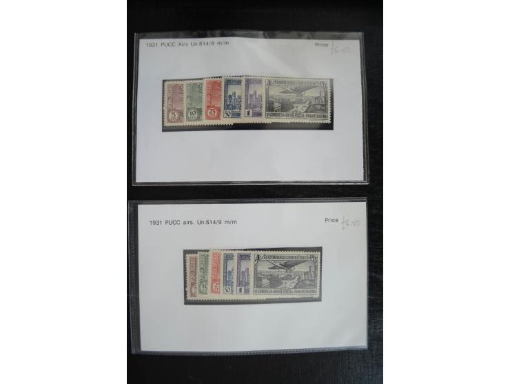 1920/53, reichhaltige Lagerpartie Luftpostausgaben mit auch einigen Abarten, dabei u.a. auch mehrfach Mi. 985-87