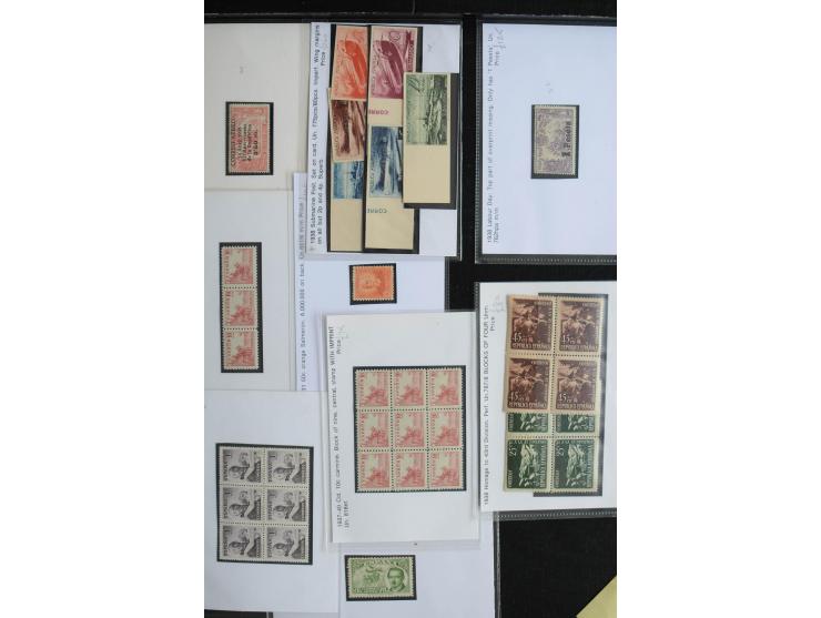 1927/60 (ca.), Partie auf Verkauskärtchen, dabei viel gutes Material, u.a. 598-610, dto. mit "A000.000", 610B, 750, 780I-II i