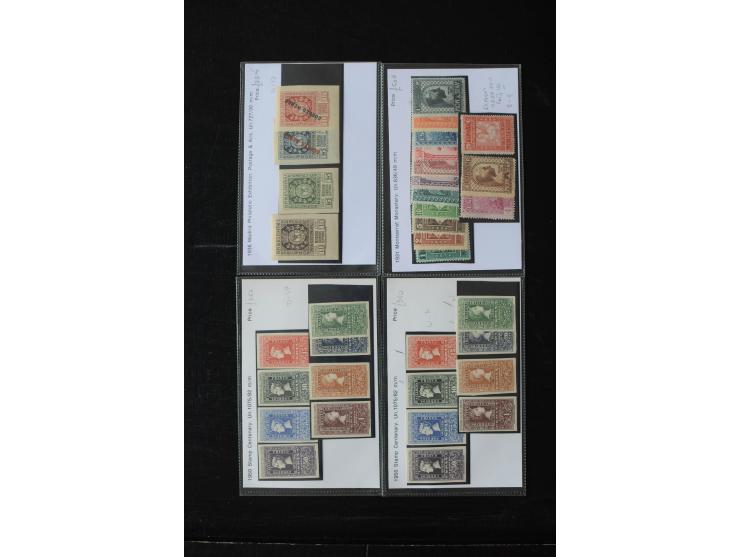 1927/60 (ca.), Partie auf Verkauskärtchen, dabei viel gutes Material, u.a. 598-610, dto. mit "A000.000", 610B, 750, 780I-II i