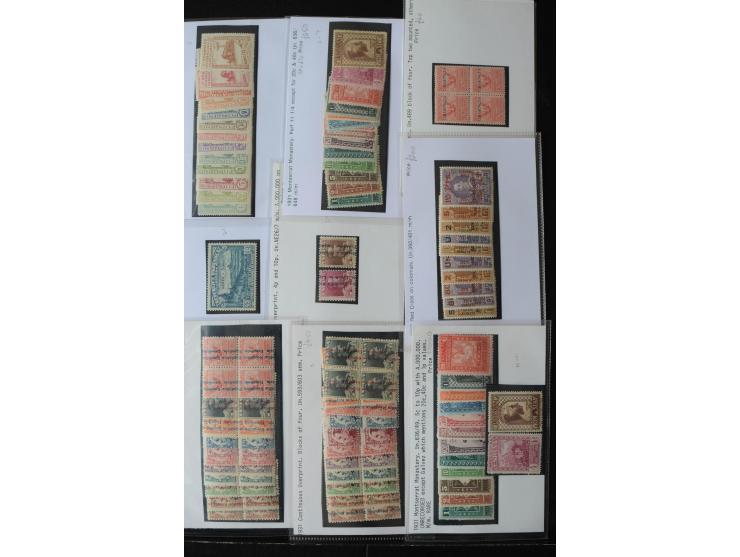 1927/60 (ca.), Partie auf Verkauskärtchen, dabei viel gutes Material, u.a. 598-610, dto. mit "A000.000", 610B, 750, 780I-II i