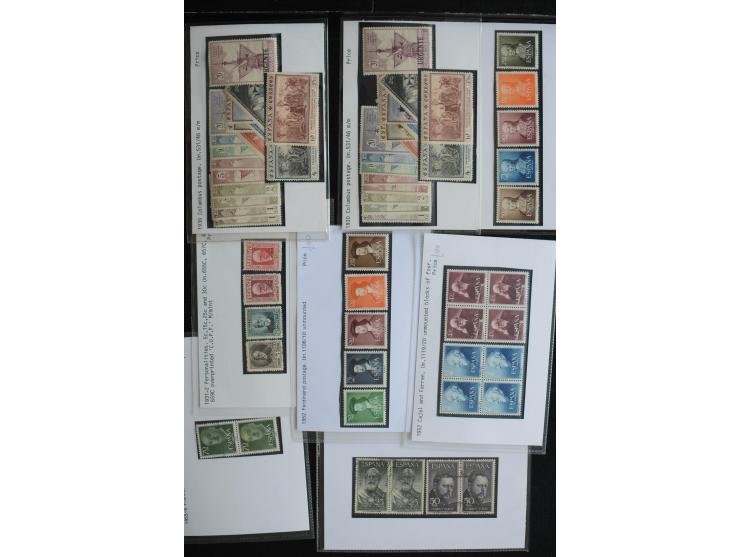 1927/60 (ca.), Partie auf Verkauskärtchen, dabei viel gutes Material, u.a. 598-610, dto. mit "A000.000", 610B, 750, 780I-II i