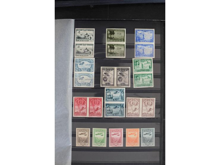 1930/50 (ca.), meist ungebrauchte kleine Partie, ganz überwiegend Abarten aber auch Mi.-Nr. 987II postfrisch
