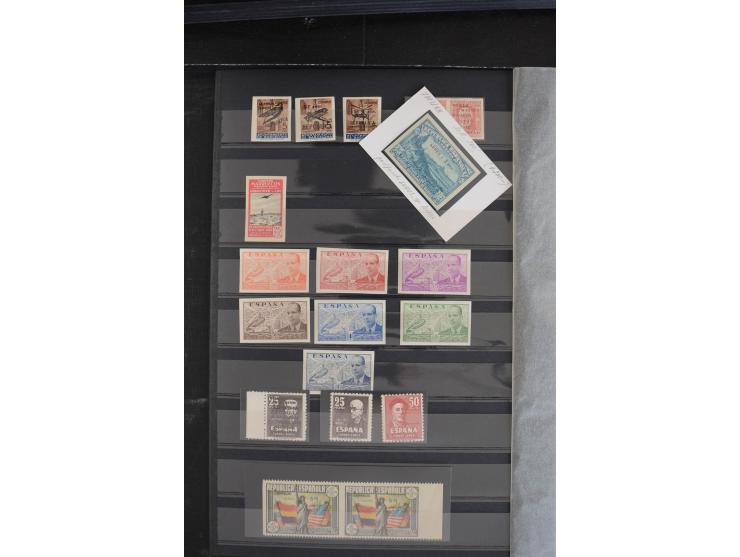 1930/50 (ca.), meist ungebrauchte kleine Partie, ganz überwiegend Abarten aber auch Mi.-Nr. 987II postfrisch