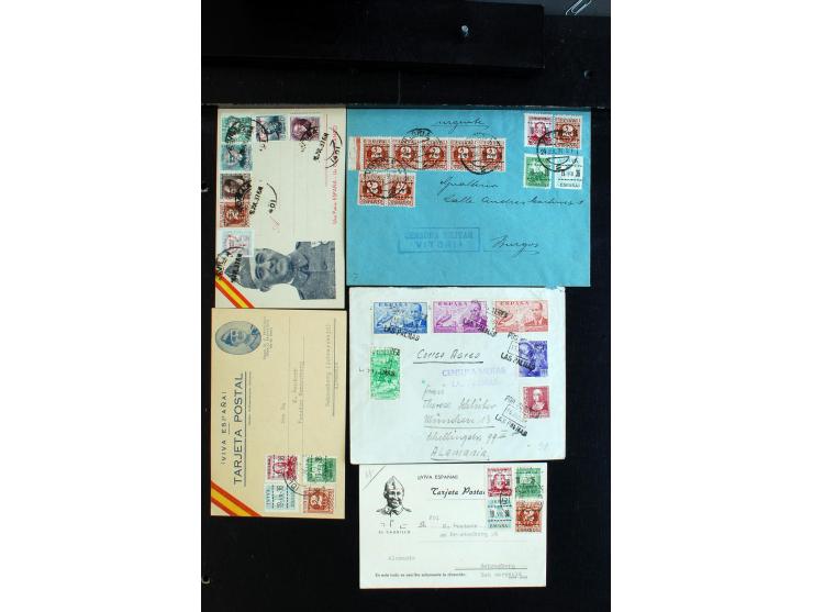 1936/39, Partie Briefe und Karten, dabei Reco, Luftpost, Zensur, Zwangszuschlagsmarken mit Blocks etc., meist philatelistisch