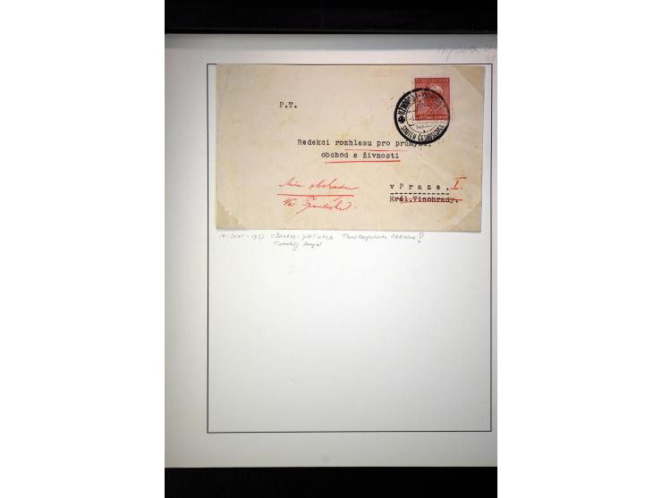 1918/38, interessante ungebrauchte/postfrische und gestempelte Sammlung mit einigen Briefen, spezialisiert nach Zähnungen, Fa