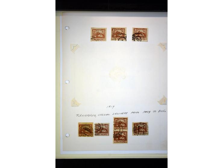 1918/38, interessante ungebrauchte/postfrische und gestempelte Sammlung mit einigen Briefen, spezialisiert nach Zähnungen, Fa