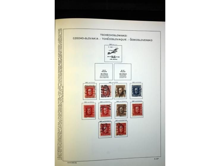 1918/38, interessante ungebrauchte/postfrische und gestempelte Sammlung mit einigen Briefen, spezialisiert nach Zähnungen, Fa
