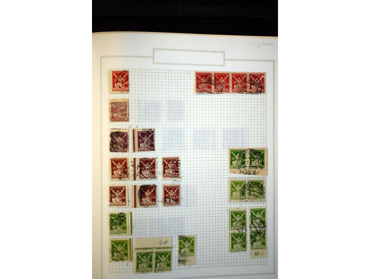 1918/38, interessante ungebrauchte/postfrische und gestempelte Sammlung mit einigen Briefen, spezialisiert nach Zähnungen, Fa