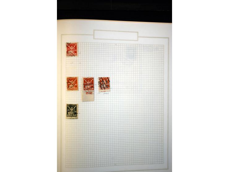 1918/38, interessante ungebrauchte/postfrische und gestempelte Sammlung mit einigen Briefen, spezialisiert nach Zähnungen, Fa